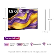 Dimensiones Smart TV LG OLED evo AI G5 4K